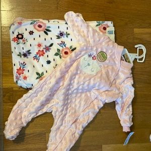 Chickpea 0-3m sleeper and blanket set